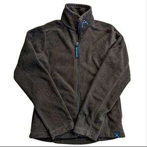 Avalanche Wear Chocolate Brown Full Zip Fitted Fleece Fall Outdoor Sweatshirt